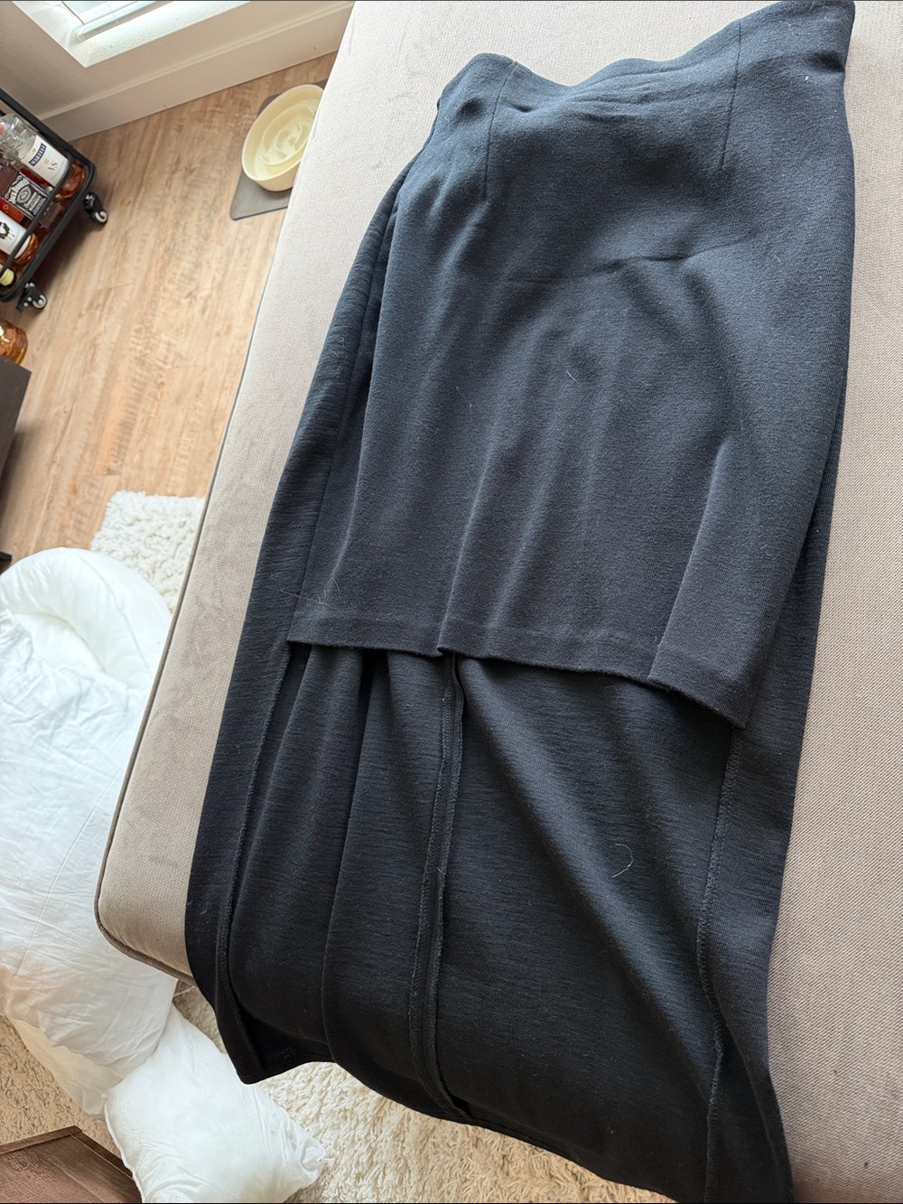 Andrea Jovine Black Pencil Skirt - Sleek Tailored Silhouette
